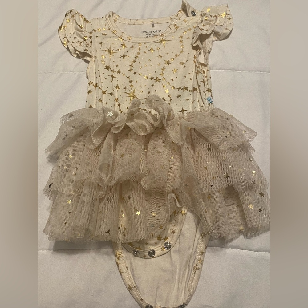 Posh Peanut Starry Bodysuit Tulle dress